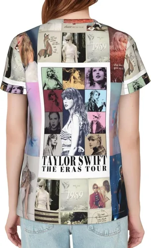 Vista 2 de Taylor ERAS Tour Swift 1989 - Camiseta de manga corta para mujer, regalo creativo para fanáticos, amantes de la música casual