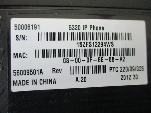Vista 2 de Mitel 50006191 5320 VOIP Altavoz de pantalla de modo dual IP POE Teléfono W/Soporte #A (renovado)