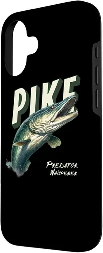 Vista 2 de iPhone 16 Northern Pike Whisperer Fishing Enthusiasts Angler Fishermen Case