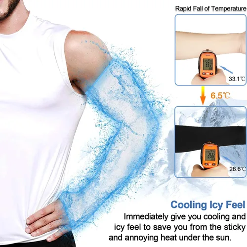 Vista 2 de beister 3/6 pares de mangas de brazo de enfriamiento UV protección solar unisex para deportes, ciclismo, golf, correr