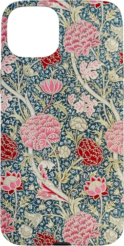 Vista 9 de iPhone 16 Cray - William Morris Art Nouveau Pattern Case