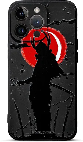 Vista 12 de SIMPLYMDRN Funda delgada para iPhone 12 Pro Max, diseño de guerrero, funda genial para hombres, funda de soldado de combate, delgada y flexible