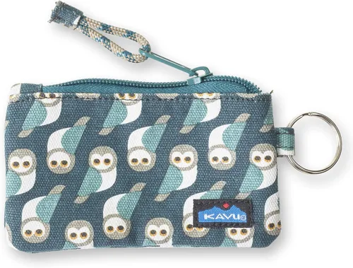 Vista 54 de KAVU Stirling Cartera delgada de lona de algodón con cremallera de doble cara
