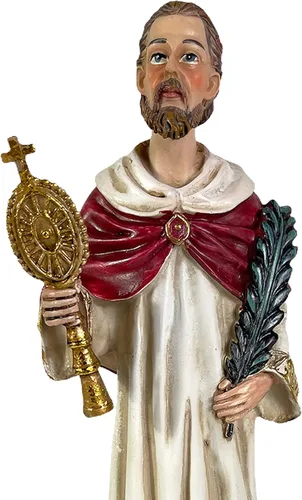 Vista 6 de Urbalabs Estatua de San José Santos Católicos Estatuas Religiosas Figuras religiosas 13 pulgadas Estatua del Sagrado Corazón de Jesús Crucificado