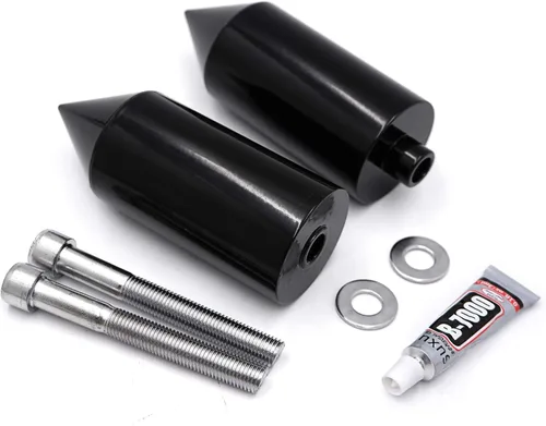 Vista 3 de Protector de deslizamiento de marco con puntas, protector contra caídas, aluminio negro para Yzf 600R Thundercat 96-07 [N/P: MT290-012]