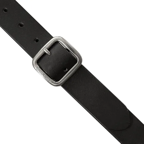 Vista 5 de Eddie Bauer Cinturones de cuero casuales para mujer con hebilla de metal duradera Barra central - Negro