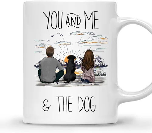 Vista 23 de Gossby Taza de café Dog Dad – Regalo para hombres amantes de los perros labrador retriever negro, regalo de cumpleaños, regalo de Navidad para papá