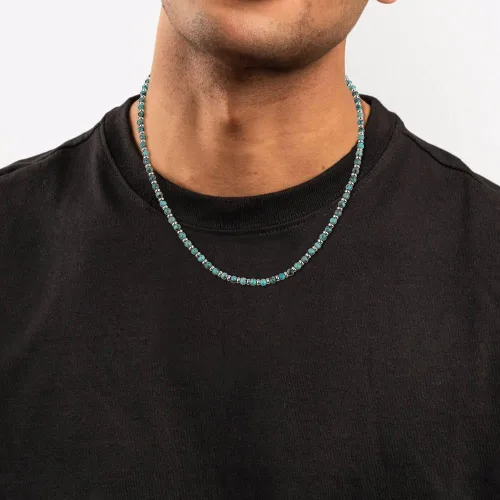 Vista 2 de COAI Collar con cuentas de piedra para hombre y mujer