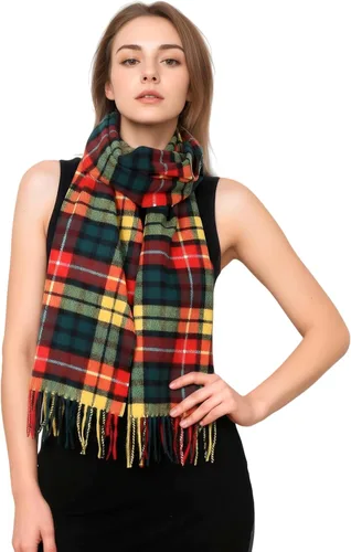 Vista 61 de Bufanda de invierno Achillea suave y cálida, de tartán, a cuadros, de cachemira, unisex