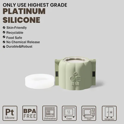Vista 8 de BOOWAN NICOLE Molde de silicona para recipiente de vela para hormigón, moldes de maceta de tarro de vela, molde de silicona para bricolaje