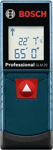 Vista 5 de Bosch GLM 20 compacto Medida de láser con visualización retroiluminada, 65