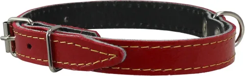 Vista 2 de Collar de perro de cuero genuino de 9.5 a 13 pulgadas, tamaño del cuello, 1/2 pulgada de ancho Yorkshire Terrier, cachorros