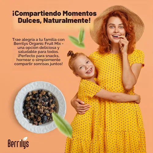 Vista 5 de Berrilys Mezcla de frutas secas, 2 libras, orgánica, higos cortados en cubitos, albaricoques en cubitos, moras blancas, sultanas, cerezas agrias