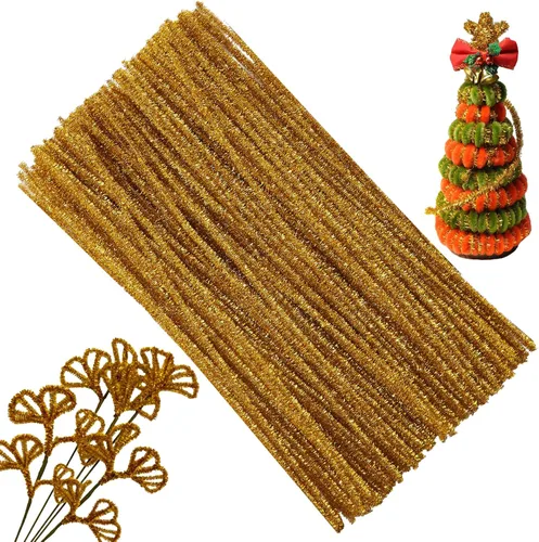 Vista 11 de Christmas Green Pipe Cleaners Craft Bulk,Arts Crafts,Chenille Stems Art Supplies for Projects Creative DIY Room Decor,Christmas Tree Navidad verde