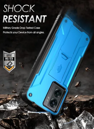 Vista 6 de Poetic Revolution Series - Funda protectora para OnePlus Nord N300 5G, de cuerpo completo, resistente de doble capa, a prueba de golpes, con función