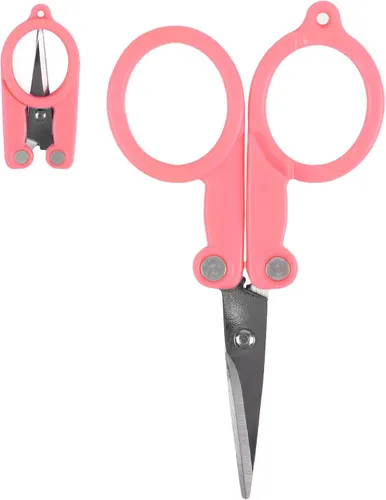 Vista 27 de JubileeYarn - Tijeras plegables de metal, oro rosa, 1 tijera