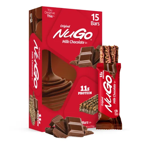 Vista 17 de NuGo Original, yogur de vainilla, barra de proteínas de 0.39 oz, sin gluten, 15