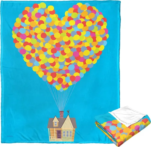 Vista 3 de Northwest Up Silk Touch - Manta de 50 x 60 pulgadas, corazón de globo
