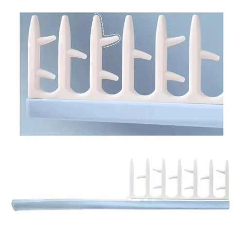 Vista 4 de Paquete de 4 peines para el cabello rizado, con dientes anchos, cepillo desenredante para cabello rizado, largo y húmedo, accesorios de peinado