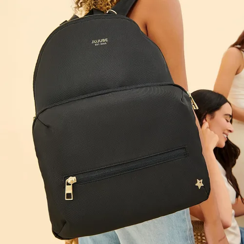 Vista 5 de JuJuBe Mochila para pañales con cambiador, organizador de gran capacidad de 11 bolsillos, 2 bolsillos interiores aislados para botellas, bolsillo