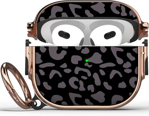 Vista 7 de Maxjoy Funda para AirPods 3 con Cerradura, Funda para AirPod 3 con Cerradura de Flores Protectora Rígida para AirPod de 3ª Generación para Mujeres