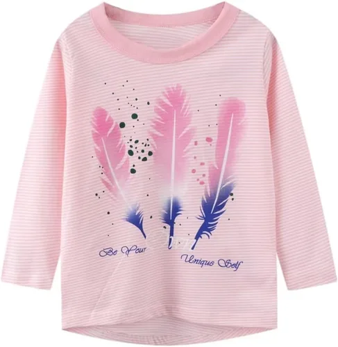 Vista 2 de ALI SEA - Conjunto de ropa de manga larga para niñas pequeñas, para otoño e invierno, de algodón, de 2 a 7 años