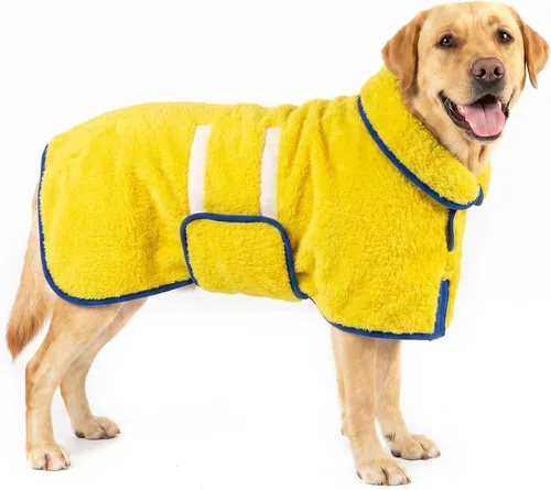 Vista 53 de Bienbee Albornoz para perro, súper absorbente para perros pequeños a Negro