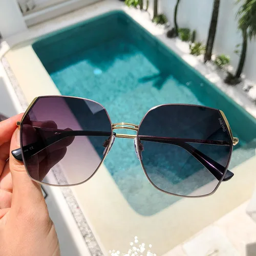 Vista 3 de FREYRS Chelsie Designer Fashion - Gafas de sol grandes de gran tamaño para mujer
