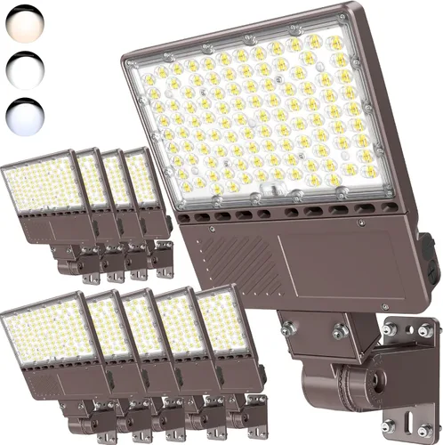 Vista 8 de Luz LED de estacionamiento de 150 W, 120 W, 90 W, ajustable, 4500 K, 5000 K, 5700 K, sintonizable hasta 22500 lm, fotocélula LED, caja de zapatos
