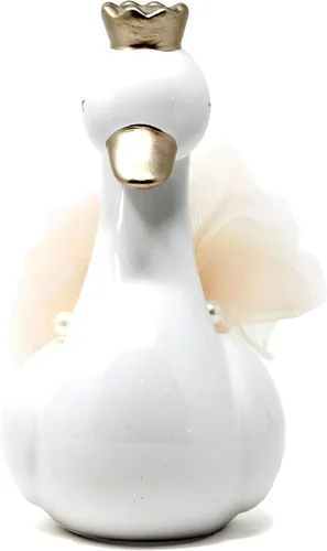 Vista 2 de Child to Cherish Hucha de cerámica del cisne, Hana el cisne