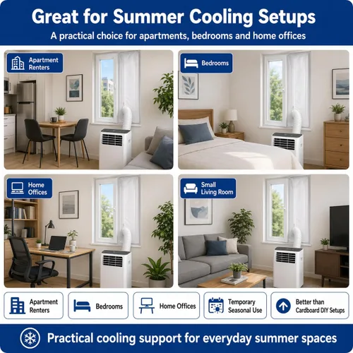 Vista 7 de Kit de sellado de ventana de CA portátil para ventanas abatibles y de manivela, kit de ventilación de ventana sin taladro, sello de cremallera