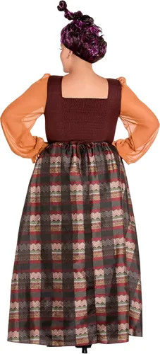 Vista 5 de Spirit Halloween Hocus Pocus - Disfraz de Mary Sanderson para adultos, con licencia oficial, cosplay de bruja, disfraz de TV y película, Rojo