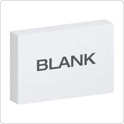 Vista 2 de Oxford Tarjetas de índice, tarjetas de índice, en blanco en ambos lados, blancas, tarjetas (40177), 4x6,100 unidades (paquete de 5)