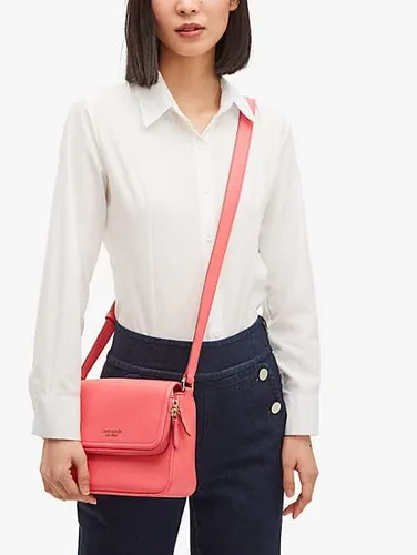 Vista 2 de Kate Spade New York Bandolera grande con solapa para correr, Melocotón Melba