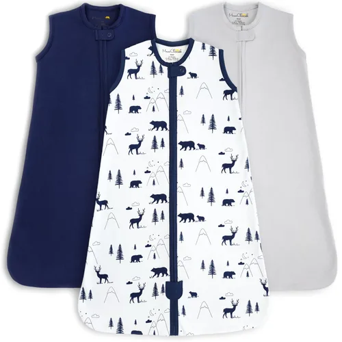 Vista 34 de Mama Cheetah Saco de dormir para bebé de 0.5 TOG, Manta portátil de algodón orgánico para bebé con cremallera bidireccional, Saco de dormir