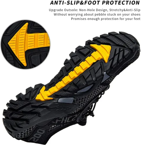 Vista 5 de SOBASO Zapatos de agua para mujer, secado rápido, senderismo, natación, playa, río, zapatos para pesca, deportes acuáticos, buceo, vela, viajes