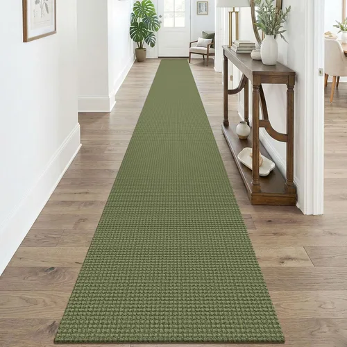 Vista 236 de KOZYFLY - Tapete para puerta de interior, lavable, pequeña, antideslizante, con respaldo de goma, felpudo de algodón para el hogar, color negro