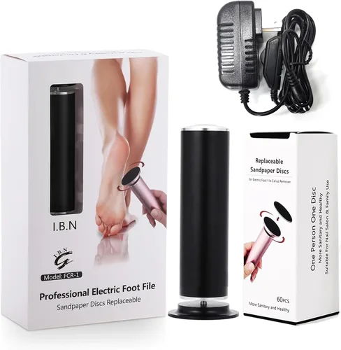 Vista 9 de Removedor eléctrico de callos para pies, velocidad ajustable, lijadora eléctrica para pies, herramientas de pedicura para pies, removedor de piel