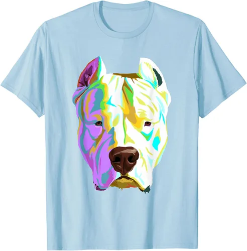 Vista 108 de Colorida camiseta Dogo Argentino, Negro, S