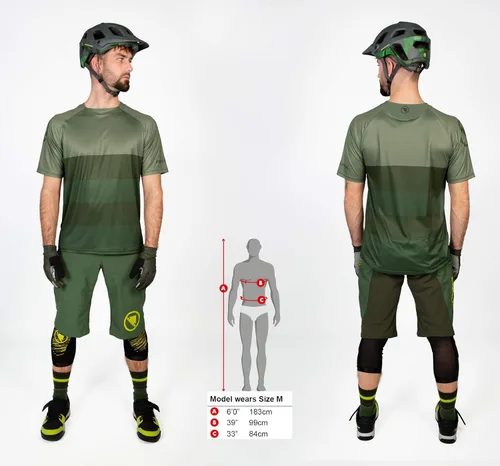 Vista 6 de Endura Hombre SingleTrack Core Print Manga Corta Ciclismo T II