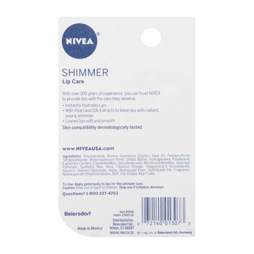 Vista 3 de NIVEA Shimmer Radiant Lip Care 0.17 oz (paquete de 5)