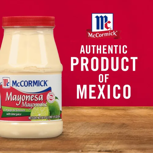 Vista 19 de McCormick Mayonesa (mayonesa) con jugo de lima, producto auténtico de México, para añadir sabor cremoso a mayonesa con lima picante a sándwiches