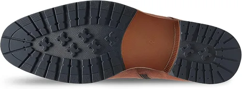 Vista 6 de Dockorio Botas chukka casuales para hombre, botas de vestir de cuero para hombre