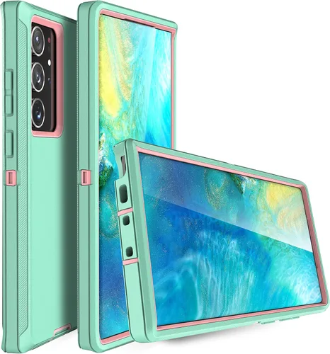 Vista 2 de MXX - Funda compatible con Samsung Galaxy S23 Ultra, 3 capas de protección completa, resistente, resistente, a prueba de golpes y polvo, para 23