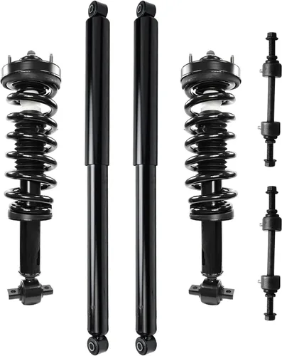 Vista 32 de Detroit Axle - Kit de puntales delanteros de 6 piezas para Ford Escape 2014-2019, 2 puntales y muelles helicoidales, 2 enlaces de barra
