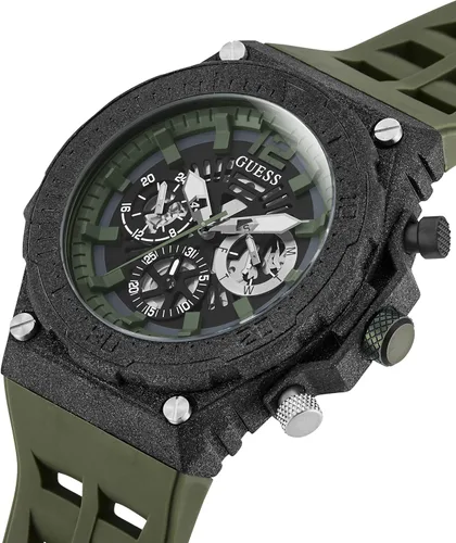 Vista 5 de GUESS 48mm Multifunction Skeletonized Watch