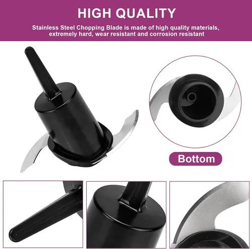 Vista 5 de DLC-2ACBN - Cuchilla de repuesto para procesador de alimentos Cuisinart Mini Prep Plus, solo compatible con cuchilla de repuesto DLC-2A, compatible