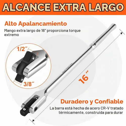 Vista 2 de Matework Barra disyuntora de 3/8" y 1/2" de doble unidad