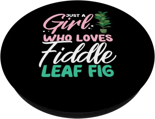 Vista 2 de Fiddle Leaf Fig Ficus Lyrata Care Árbol Plantas Suelo Interior PopSockets intercambiables PopGrip