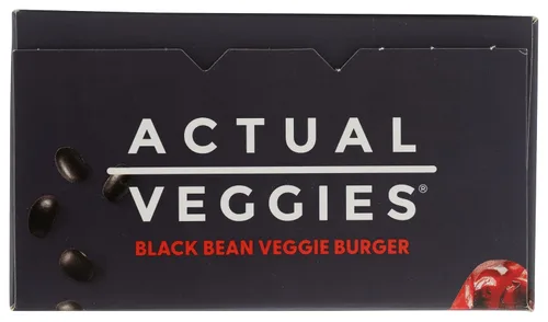 Vista 12 de Actual Veggies - Hamburguesa de frijol negro vegetariana, 12 oz